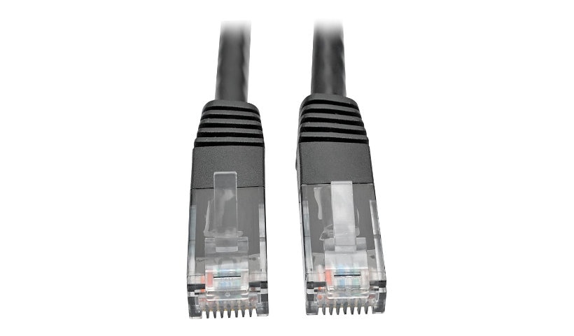 Eaton Tripp Lite Series Cat6 Gigabit Molded (UTP) Ethernet Cable (RJ45 M/M), PoE, Black, 100 ft. (30.5 m) - patch cable