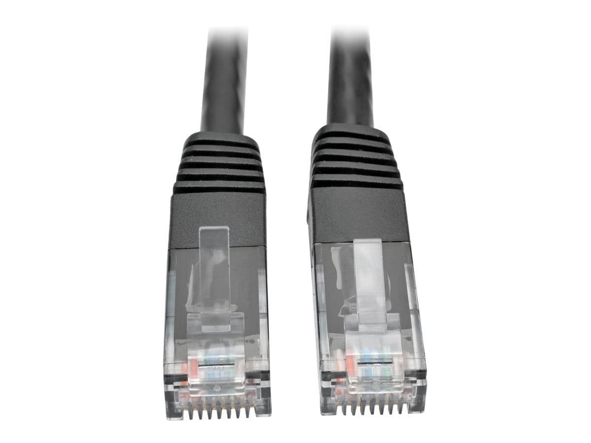 Eaton Tripp Lite Series Cat6 Gigabit Molded (UTP) Ethernet Cable (RJ45 M/M), PoE, Black, 10 ft. (3.05 m) - patch cable -