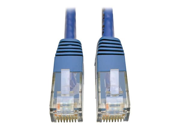 Tripp Lite by Eaton Cat6 Gigabit Snagless Molded (UTP) Ethernet Cable (RJ45 M/M) PoE Blue 50 ft. (15.24 m) - Category 6 Tripp Lite by Eaton Cat6 Gigabit Snagless Molded (UTP) Ethernet Cable (RJ45 M/M) PoE Blue 50 ft. (15.24 m) - Category 6
