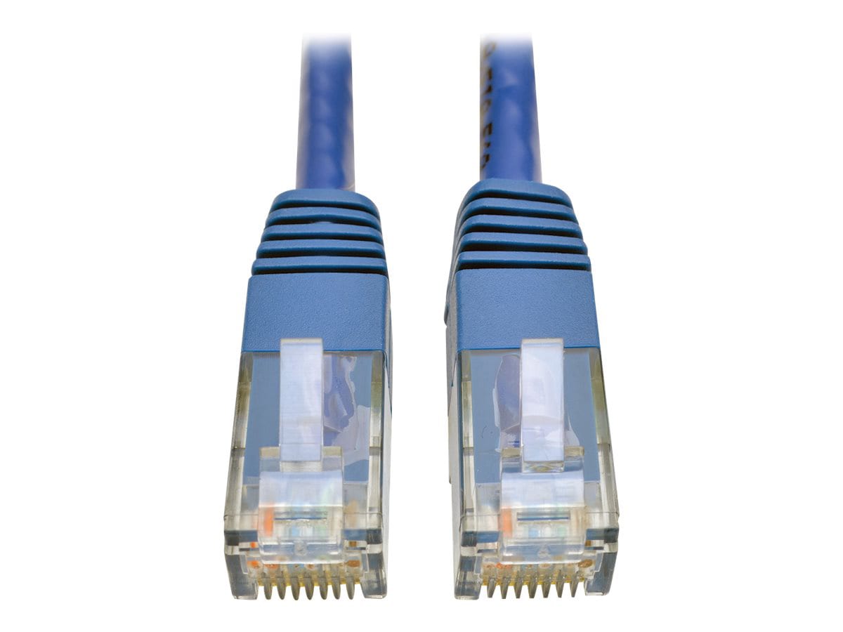 Eaton Tripp Lite Series Cat6 Gigabit Molded (UTP) Ethernet Cable (RJ45 M/M), PoE, Blue, 100 ft. (30.5 m) - patch cable -