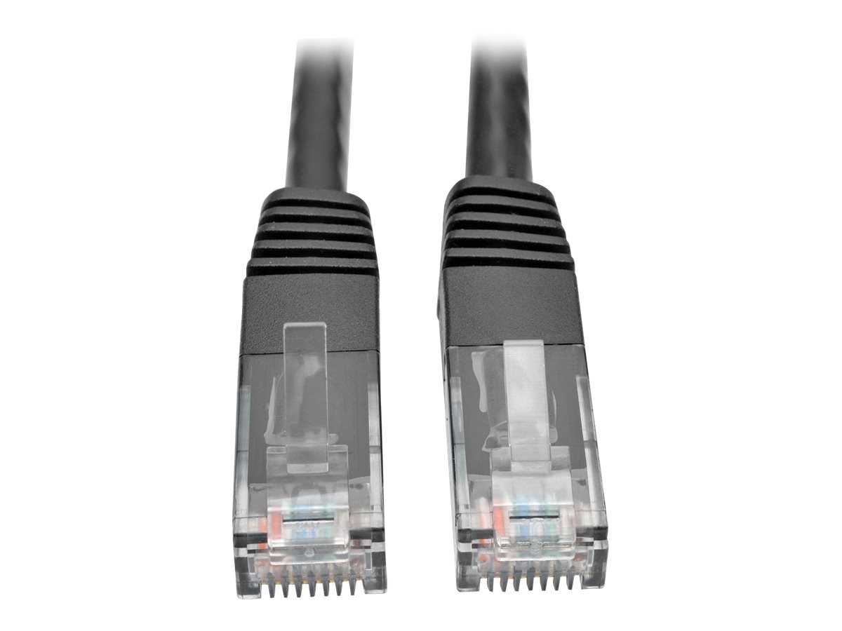 Tripp Lite 1ft Cat6 Gigabit Molded Patch Cable RJ45 M/M 550MHz 24 AWG Black