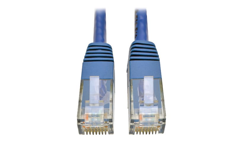 Eaton Tripp Lite Series Cat6 Gigabit Molded (UTP) Ethernet Cable (RJ45 M/M), PoE, Blue, 1 ft. (0.31 m) - patch cable - 1