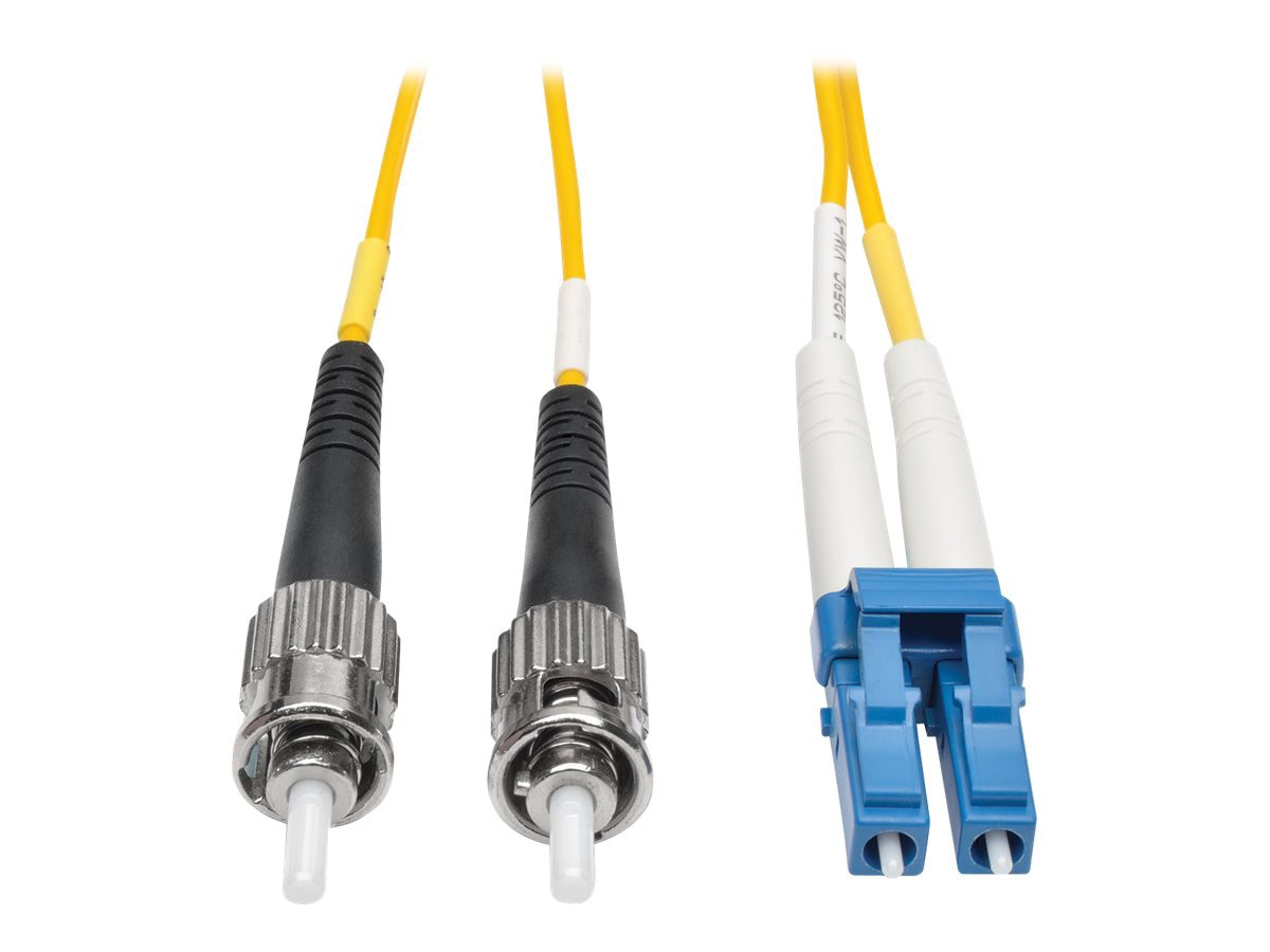 Eaton Tripp Lite Series Duplex Singlemode 9/125 Fiber Patch Cable (LC/ST), 25 m (82 ft.) - patch cable - 25 m - yellow