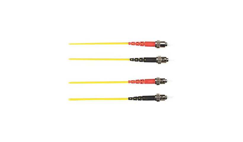 Black Box 1 Meter ST/ST Duplex 50/125 OM2 MMF YELLOW Fiber Patch Cable 3ft