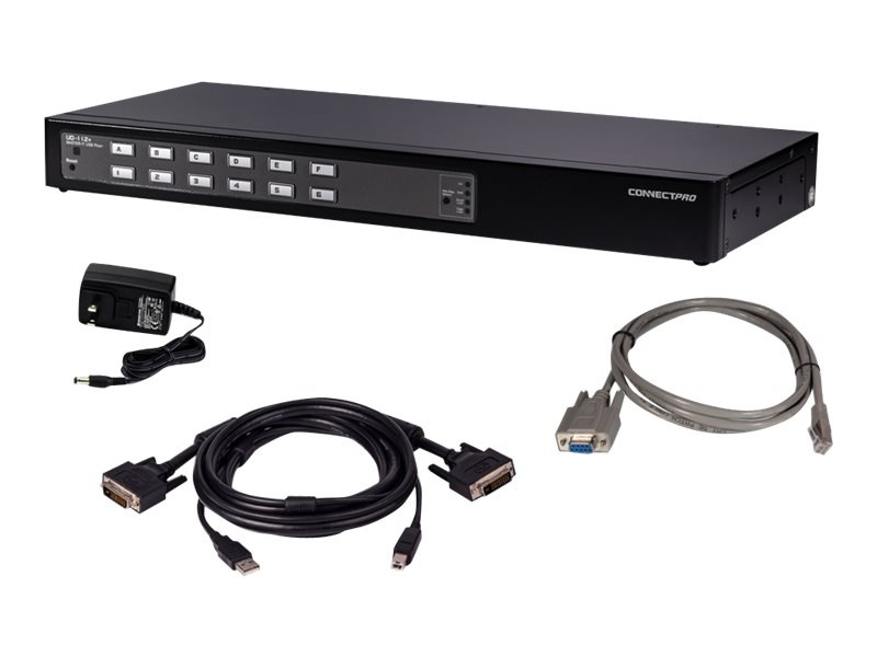 ConnectPRO UD-112+KIT - KVM / USB switch - 12 ports - rack-mountable