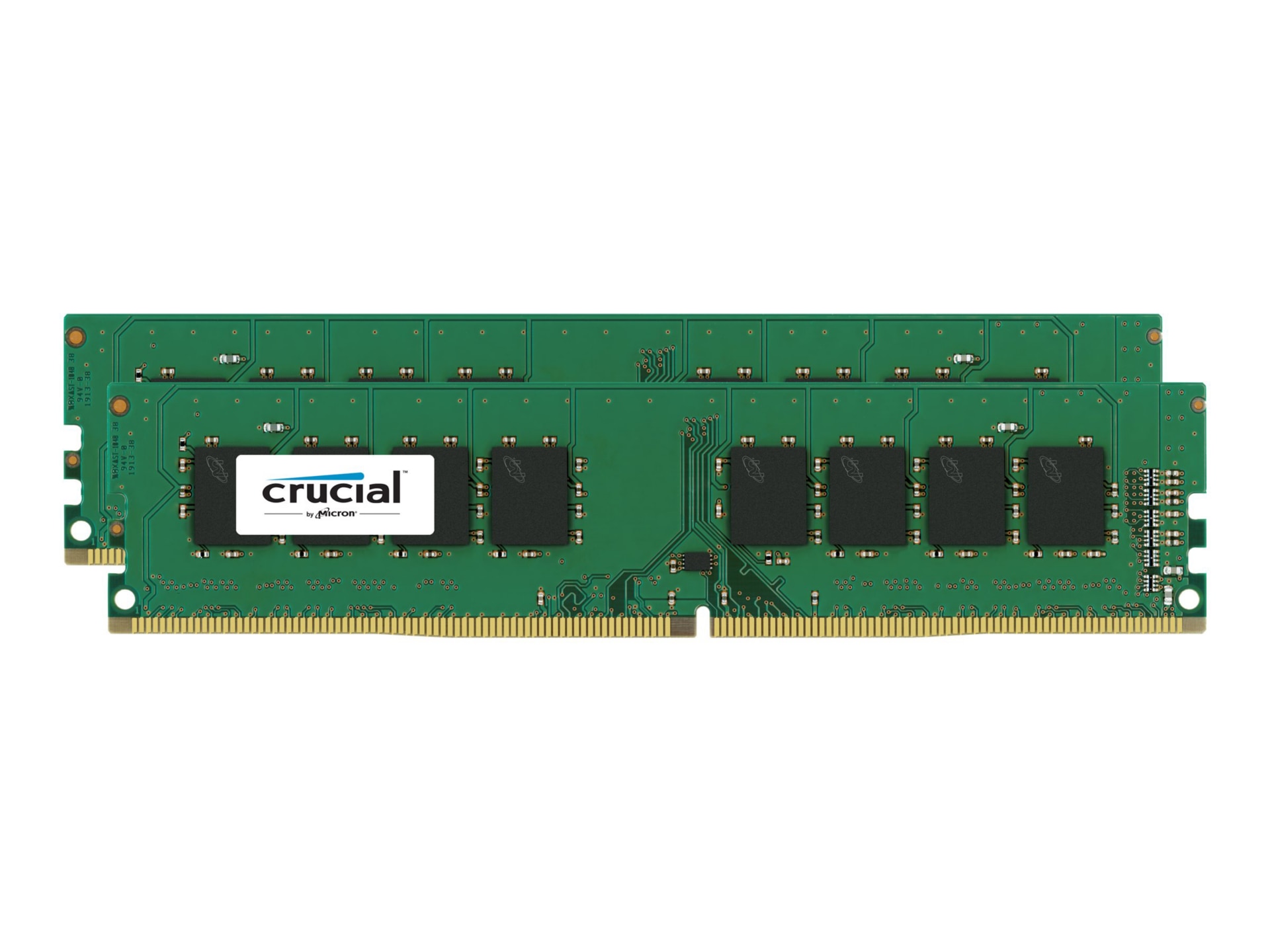 Crucial - DDR4 - 16 GB: 2 x 8 GB - DIMM 288-pin - unbuffered