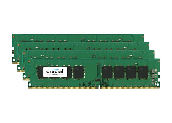 Crucial - DDR4 - 64 GB: 4 x 16 GB - DIMM 288-pin