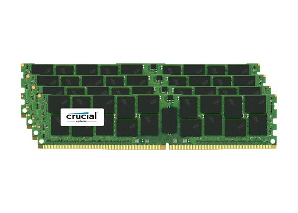 Crucial - DDR4 - 64 GB: 4 x 16 GB - DIMM 288-pin - registered