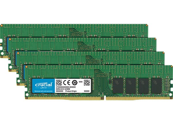 Crucial - DDR4 - 64 GB: 4 x 16 GB - DIMM 288-pin
