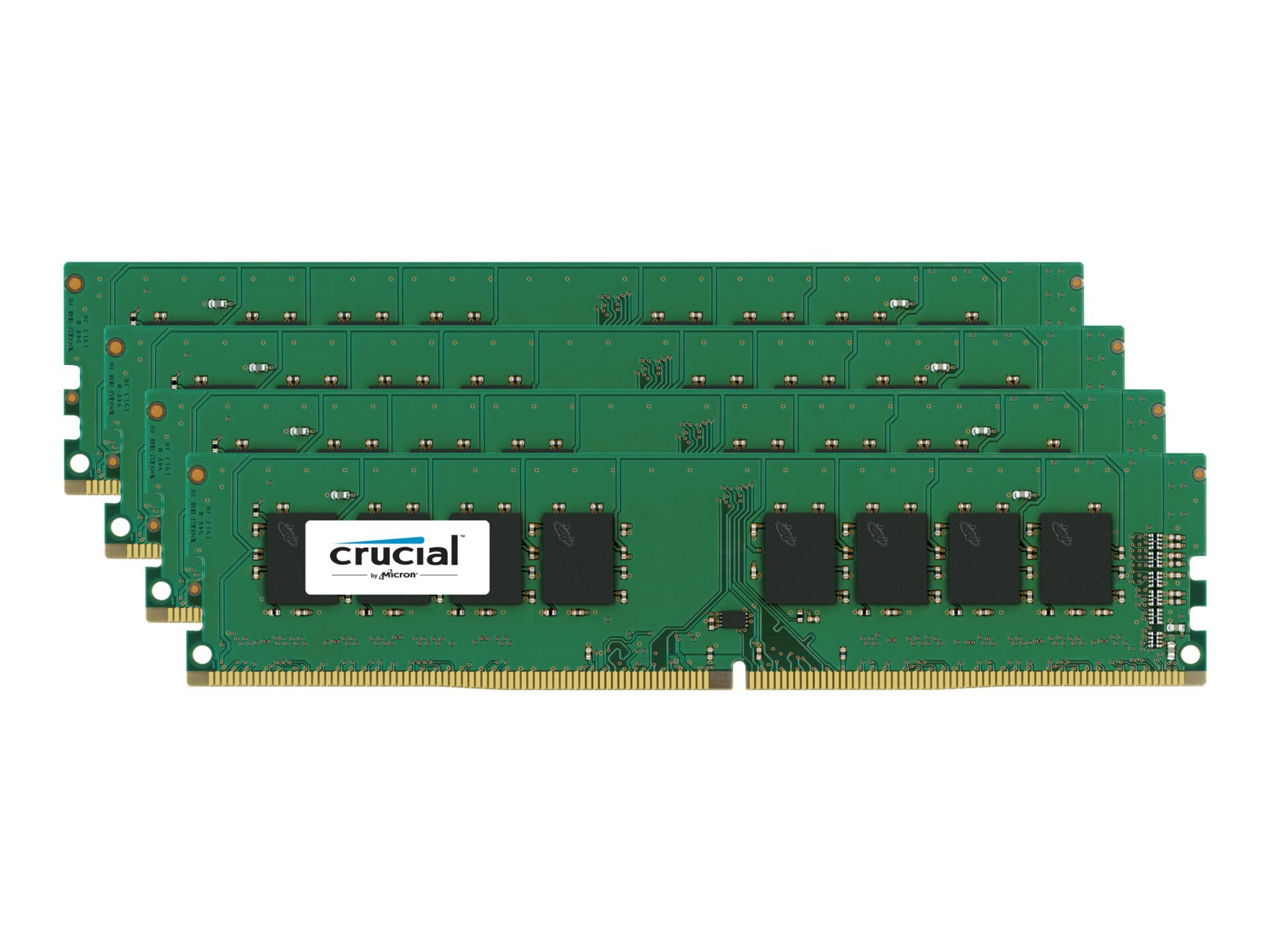 Crucial - DDR4 - 16 GB: 4 x 4 GB - DIMM 288-pin - unbuffered