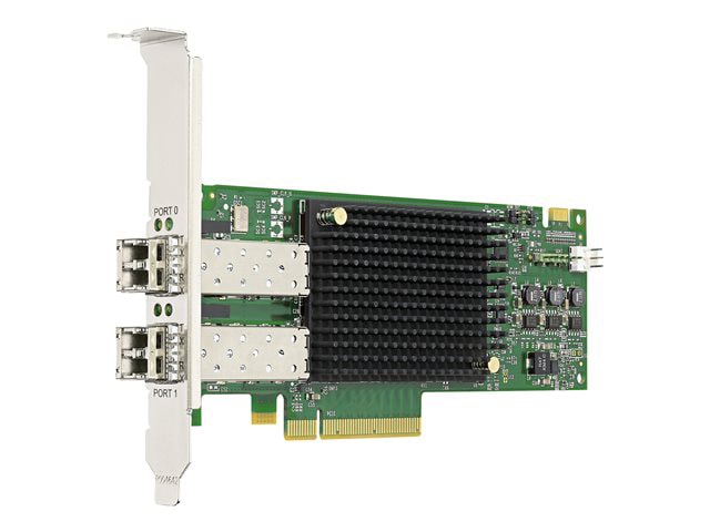 Emulex LPe31002 Gen 6 (16Gb), dual-port HBA (upgradeable to 32Gb) - host bu