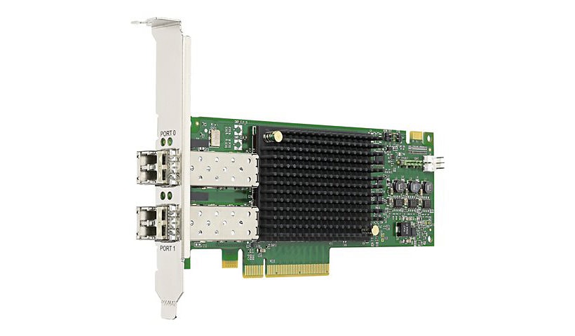 Emulex LPe31002 Gen 6 (16Gb), dual-port HBA (upgradeable to 32Gb) - host bus adapter - PCIe 3.0 x8 - 16Gb Fibre Channel