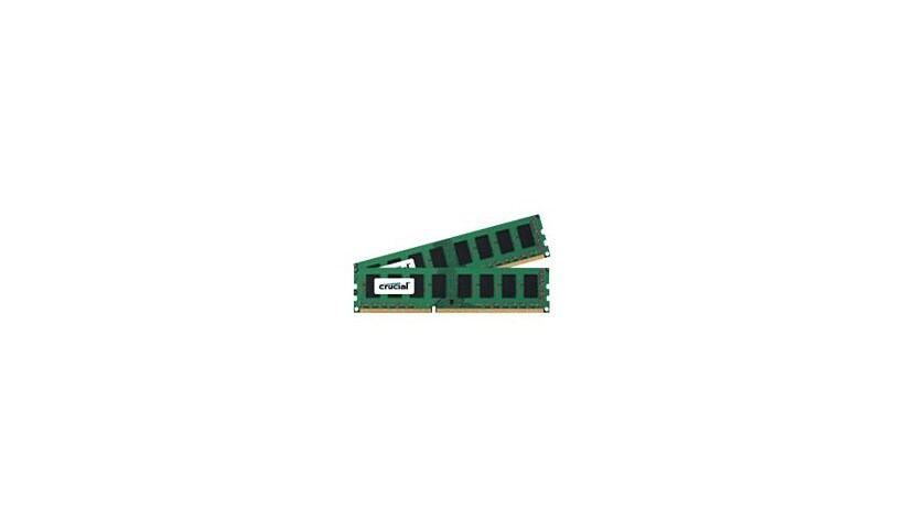 Crucial - DDR3L - kit - 8 Go: 2 x 4 GB - DIMM 240-pin - 1600 MHz / PC3-1280