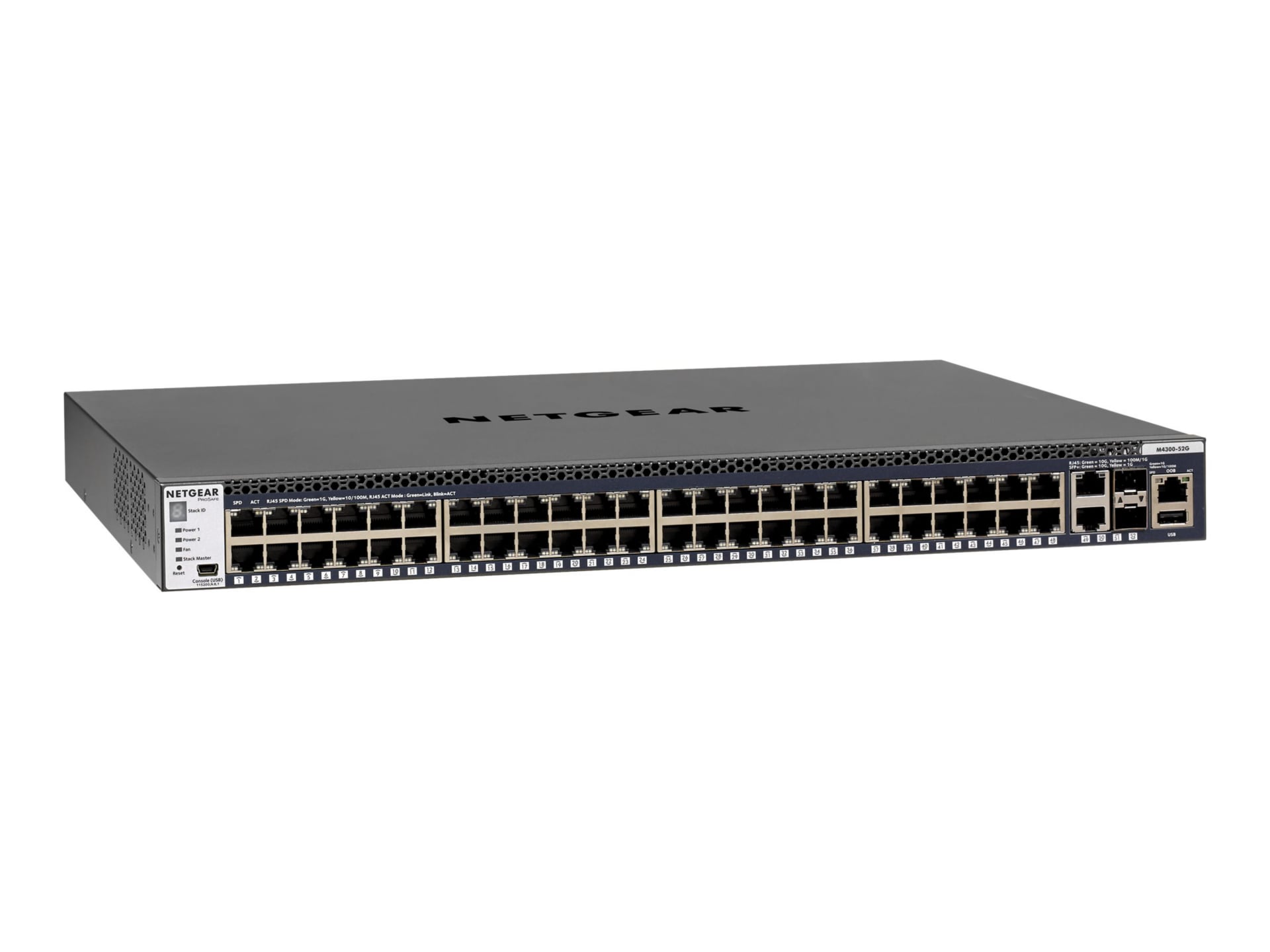 NETGEAR 48-Port Fully Managed Switch M4300-52G/10GBASE-T/SFP+ (GSM4352S)