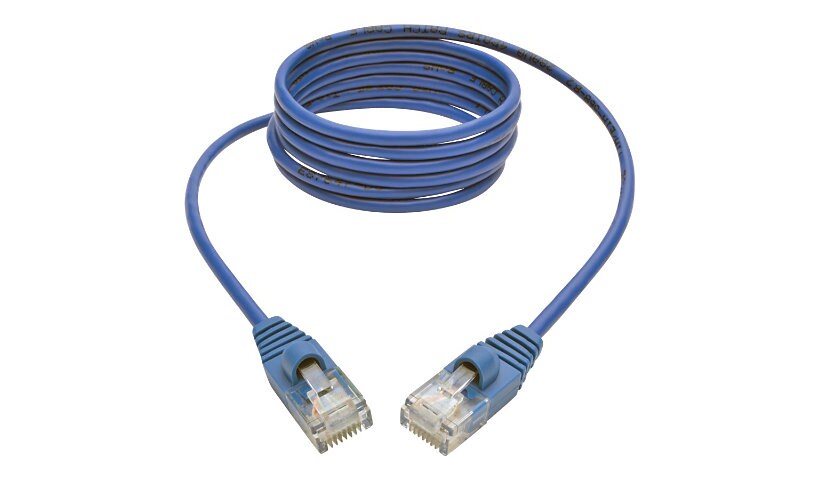 Eaton Tripp Lite Series Cat5e 350 MHz Snagless Molded Slim (UTP) Ethernet Cable (RJ45 M/M) - Blue, 5 ft. (1.52 m) -