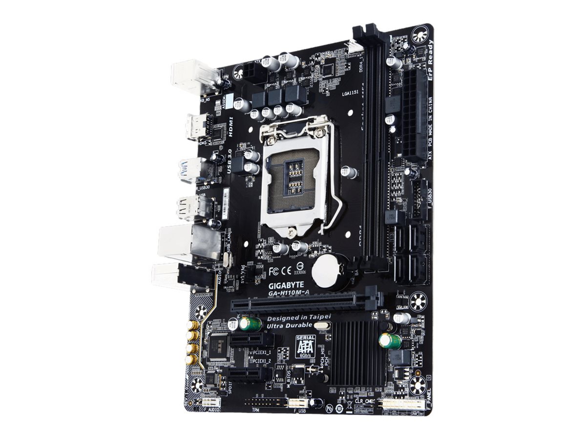 Gigabyte GA-H110M-A - 1.0 - motherboard - micro ATX - LGA1151 Socket - H110
