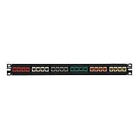 Panduit NetKey Modular Faceplate Patch Panel - tableau de connexions - 1U - 19"