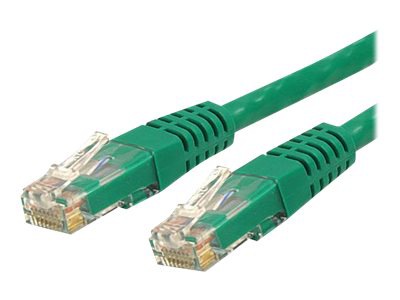 StarTech.com CAT6 Ethernet Cable 2' Green 650MHz Molded Patch Cord PoE++