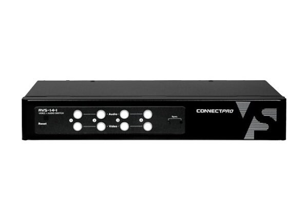 ConnectPRO AVS-14-I - monitor/audio switch - 4 ports