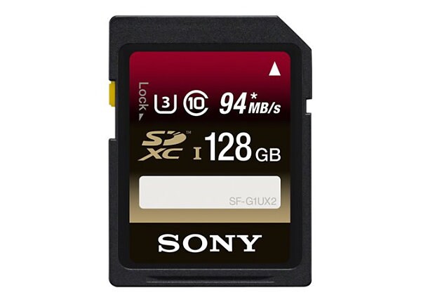 Sony SFG1UX2/TQ - flash memory card - 128 GB - SDXC UHS-II