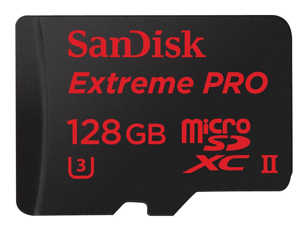 SanDisk Extreme Pro - flash memory card - 128 GB - microSDXC UHS-II