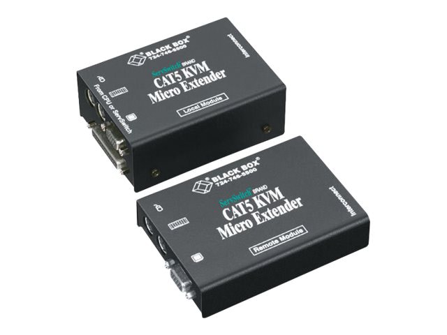 Black Box ServSwitch CAT5 Micro Extender Kit - KVM extender - ACU3009A -  KVM Extenders - CDW.com