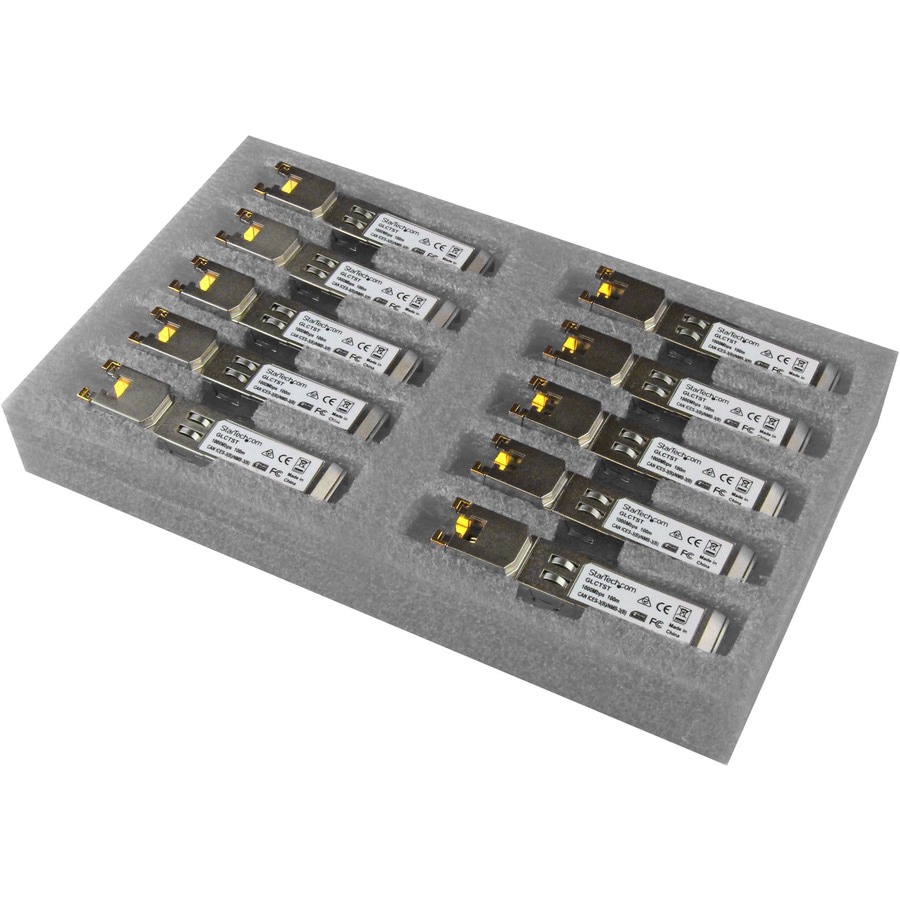 StarTech.com Cisco GLC-T Compatible SFP - 1GbE Copper Transceiver 10 Pack