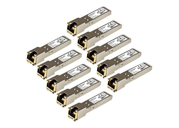 10 Pack SFP Copper RJ45 Transceiver Gigabit Module 1000Base-T Compatible for Cisco GLC-T/SFP-GE-T 