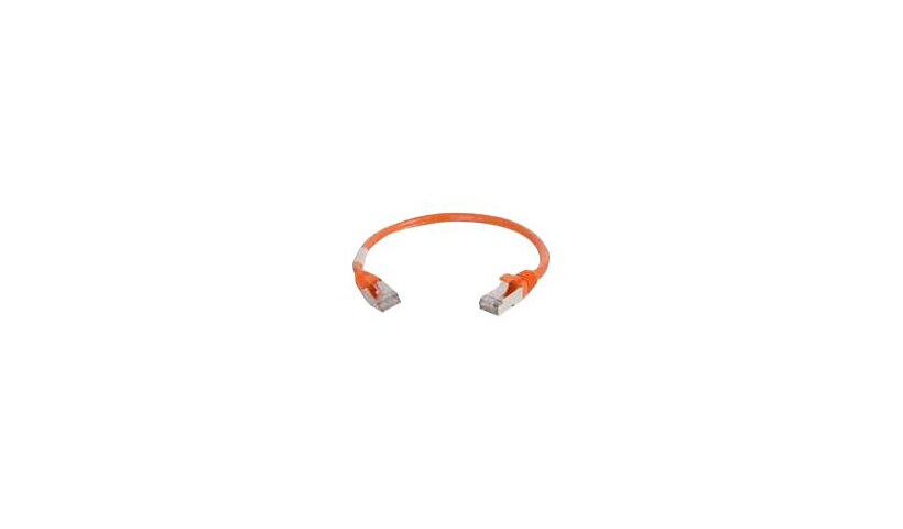 C2G 6in Cat6 Snagless Shielded (STP) Ethernet Network Patch Cable - Orange