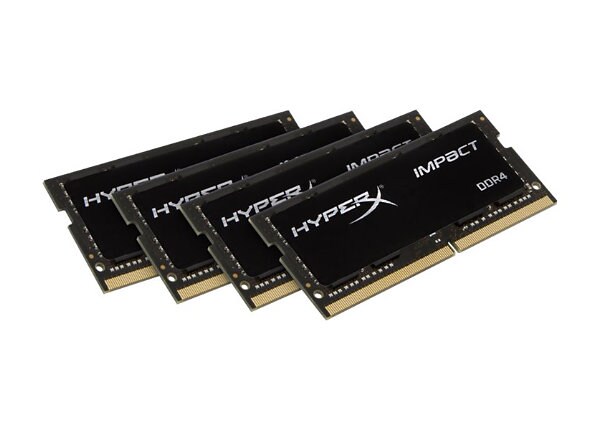 HyperX Impact - DDR4 - 64 GB: 4 x 16 GB - SO-DIMM 260-pin - unbuffered
