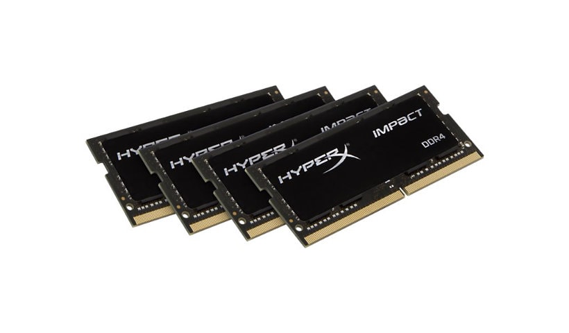 HyperX Impact - DDR4 - 64 GB: 4 x 16 GB - SO-DIMM 260-pin - unbuffered