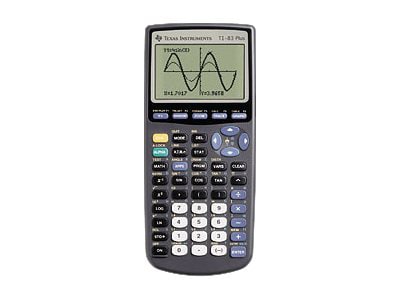 TEXAS INSTRUMENTS TI-83 REGULAR GRAPHING CALCULATOR AND COVER