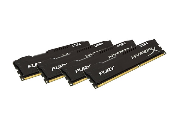 HyperX FURY - DDR4 - 32 GB: 4 x 8 GB - DIMM 288-pin - unbuffered