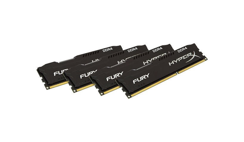 HyperX FURY - DDR4 - kit - 32 GB: 4 x 8 GB - DIMM 288-pin - 2400 MHz / PC4-
