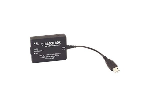 Black Box USB 2.0-to-100BASE-FX Converter - network adapter