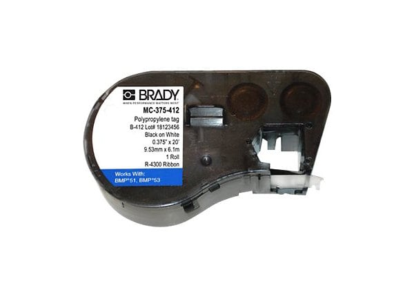 Brady B-412 - tag - 1 roll(s)