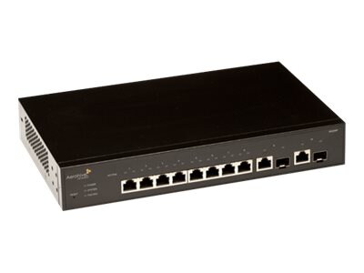 Aerohive Networks SR2208P - switch - 8 ports - managed - rack-mountable