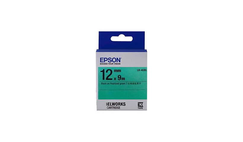 Epson LK-4GBL - label tape - 1 roll(s) - Roll (0.47 in x 29.5 ft)