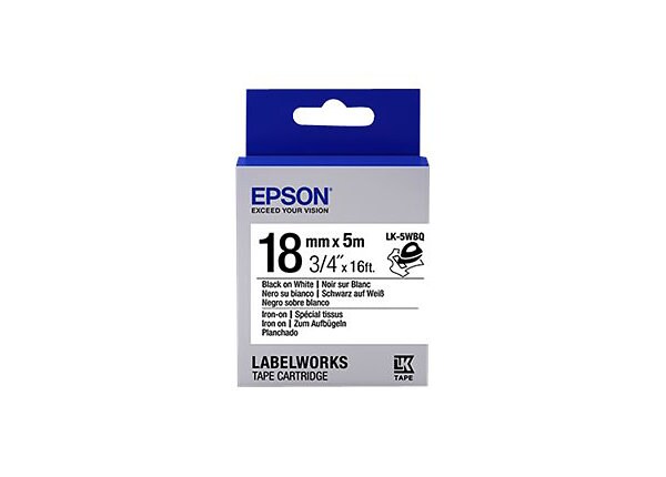 Epson LabelWorks LK-5WBQ - iron-on tape - 1 roll(s)