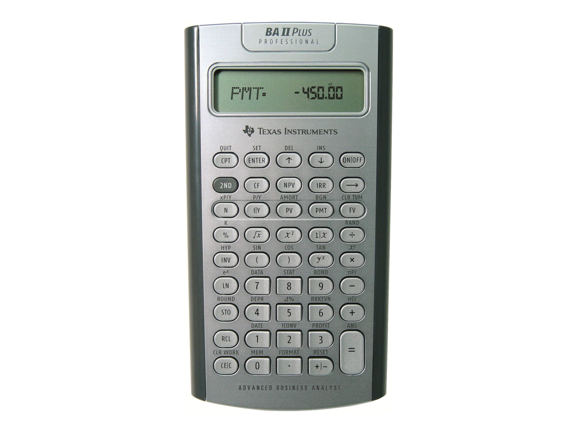 Texas Instruments BAII PLUS PROFESSIONAL - financial calculator