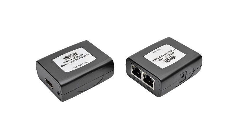Tripp Lite HDMI Over Dual Cat5/Cat6 Video Extender Kit IR Control 1080p 60Hz - video/audio/infrared extender - TAA