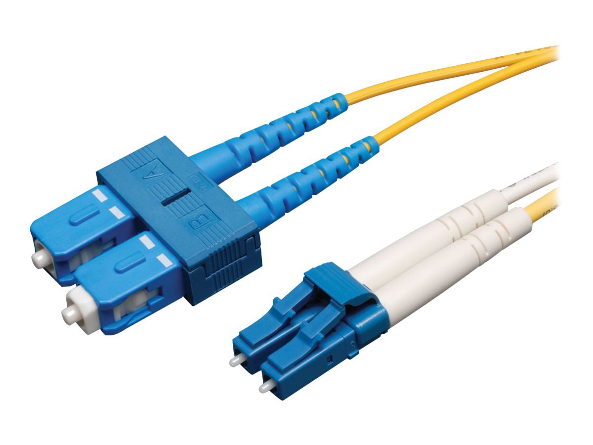 Eaton Tripp Lite Series Duplex Singlemode 9/125 Fiber Patch Cable (LC/SC), 7 m (23 ft.) - patch cable - 7 m - yellow