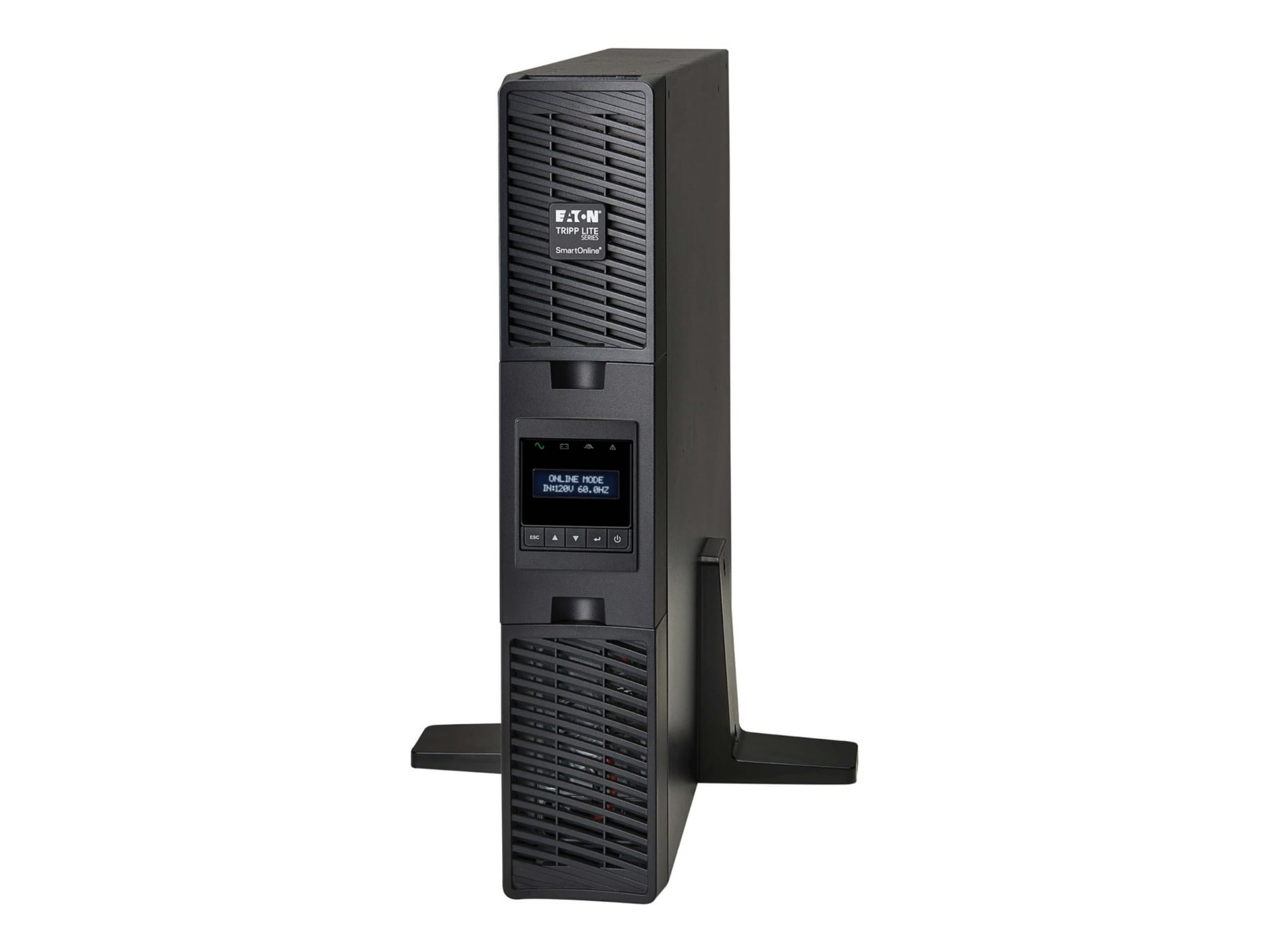Eaton Tripp Lite Series SmartOnline 1500VA 1350W 120V Double-Conv. UPS 8 Outlets Ext Run Net Card LCD USB 2U Rack/Tower