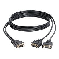 Tripp Lite High Resolution VGA Monitor Y Splitter Cable HD15 to 2x HD15 6ft