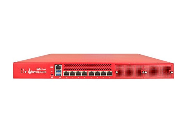 WatchGuard Firebox M4600 - security appliance - with WatchGuard Next-Generation Firewall Suite (3 years subscription)