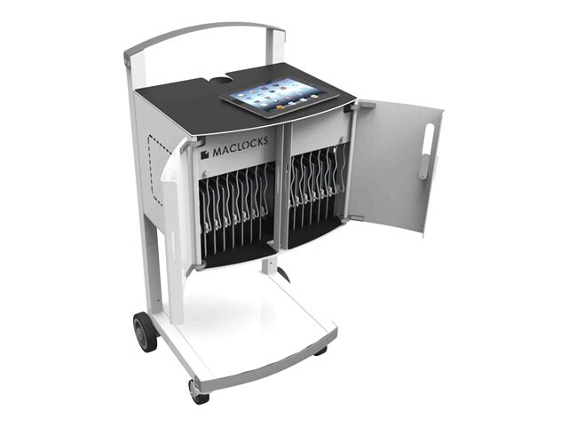 Compulocks Uno - Tablet Locking Charging Cart , Mobile Secure Charge Cabinet- 16 Units - cart