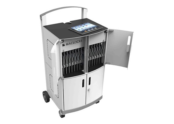 Compulocks Duo - Tablet Locking Charging Cart , Mobile Secure Charge Cabinet- 32 Units - cart