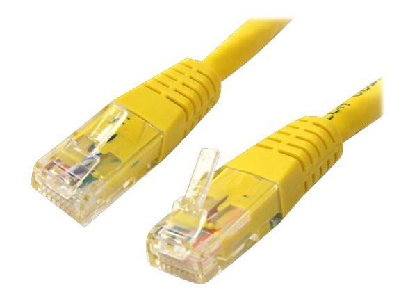 StarTech.com Molded Cat6 Crossover UTP Patch Cable - crossover cable - 50 ft - yellow