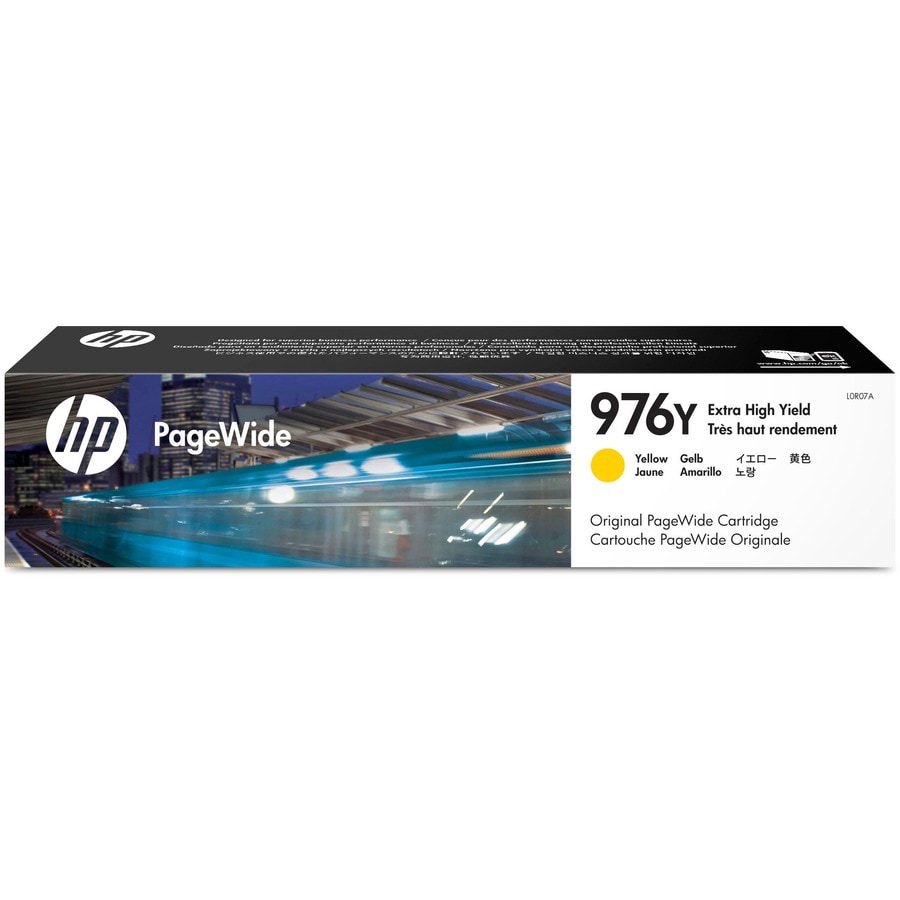 HP 976Y, (L0R07A) Extra High-Yield Yellow Original PageWide Cartridge
