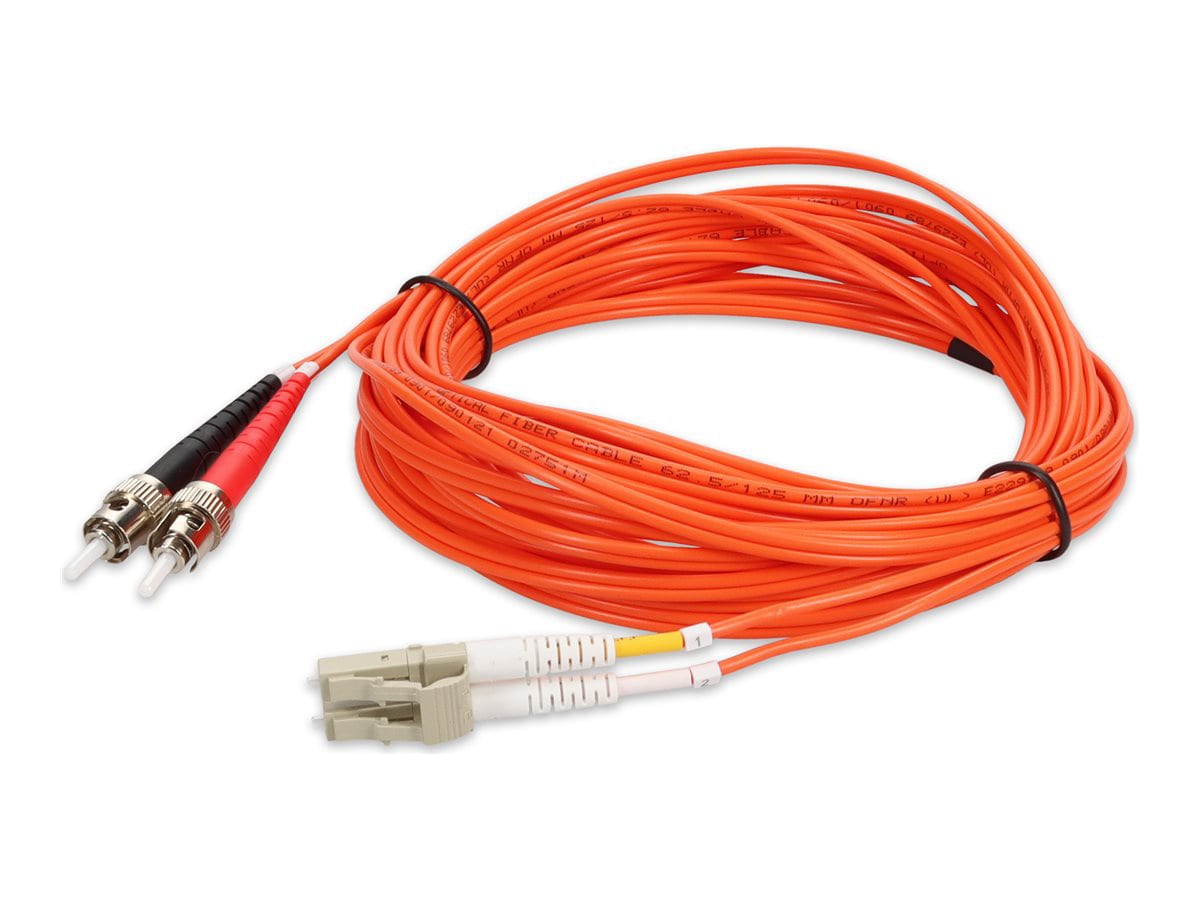 Proline 2m LC (M) to ST (M) Orange OM1 Duplex Fiber OFNR Patch Cable